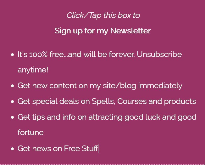 Newsletter Sign Up Box