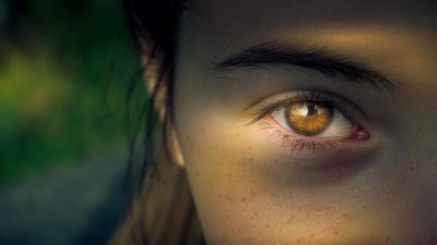 Close up of a sinister eye