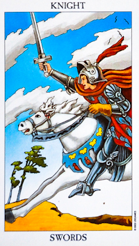 Knight of Swords Tarot Card