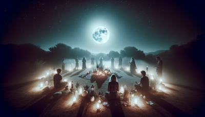 Mystical Moonlit Esbat Ritual in Nature
