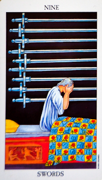 Nine of Swords Tarot Card