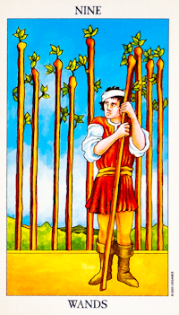 Nine of Wands Tarot Card