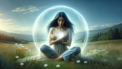 A serene image depicting a person surrounded by a protective aura, symbolizing the power and safety of a Protection Spell. A serene image depicting a person surrounded by a protective aura, symbolizing the power and safety of a Protection Spell.