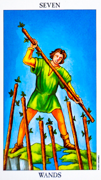 Seven of Wands Tarot Card