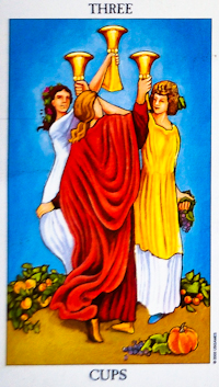 Three of Cups Tarot Card