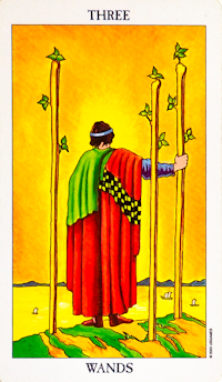 Three of Wands Tarot Card