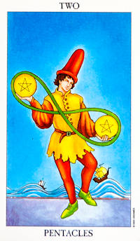 Two of Pentacles Tarot Card