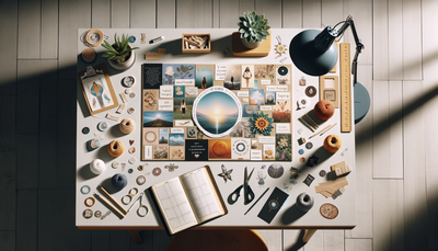 A Vision Board filled with pictures and other things to promote wish fulfilment.