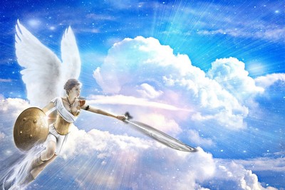 Angel wielding a sword