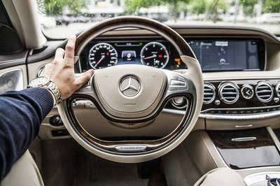 Interior of expensive car