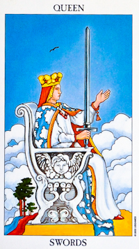 Queen of Swords Tarot Card