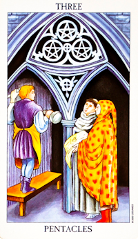 Three of Pentacles Tarot Card